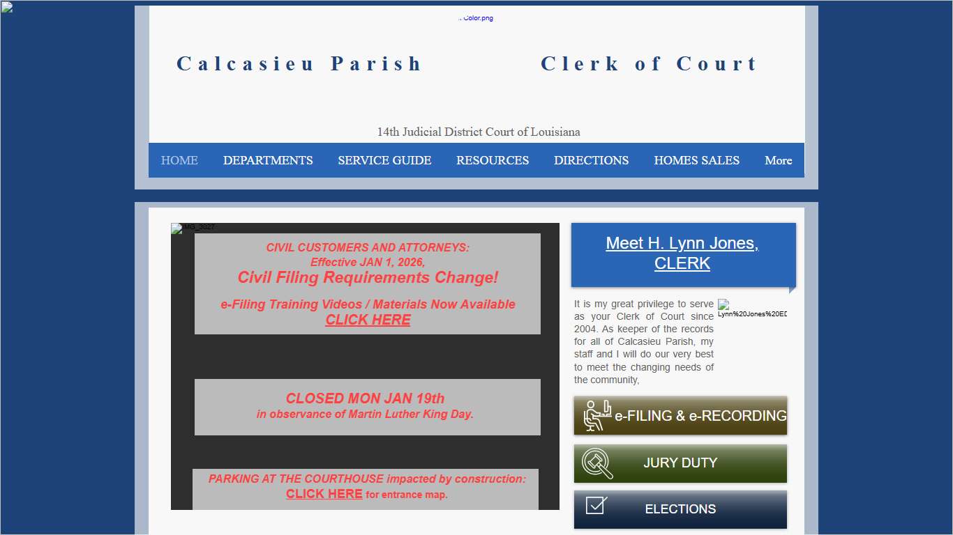 HOME Calcasieu Clerk