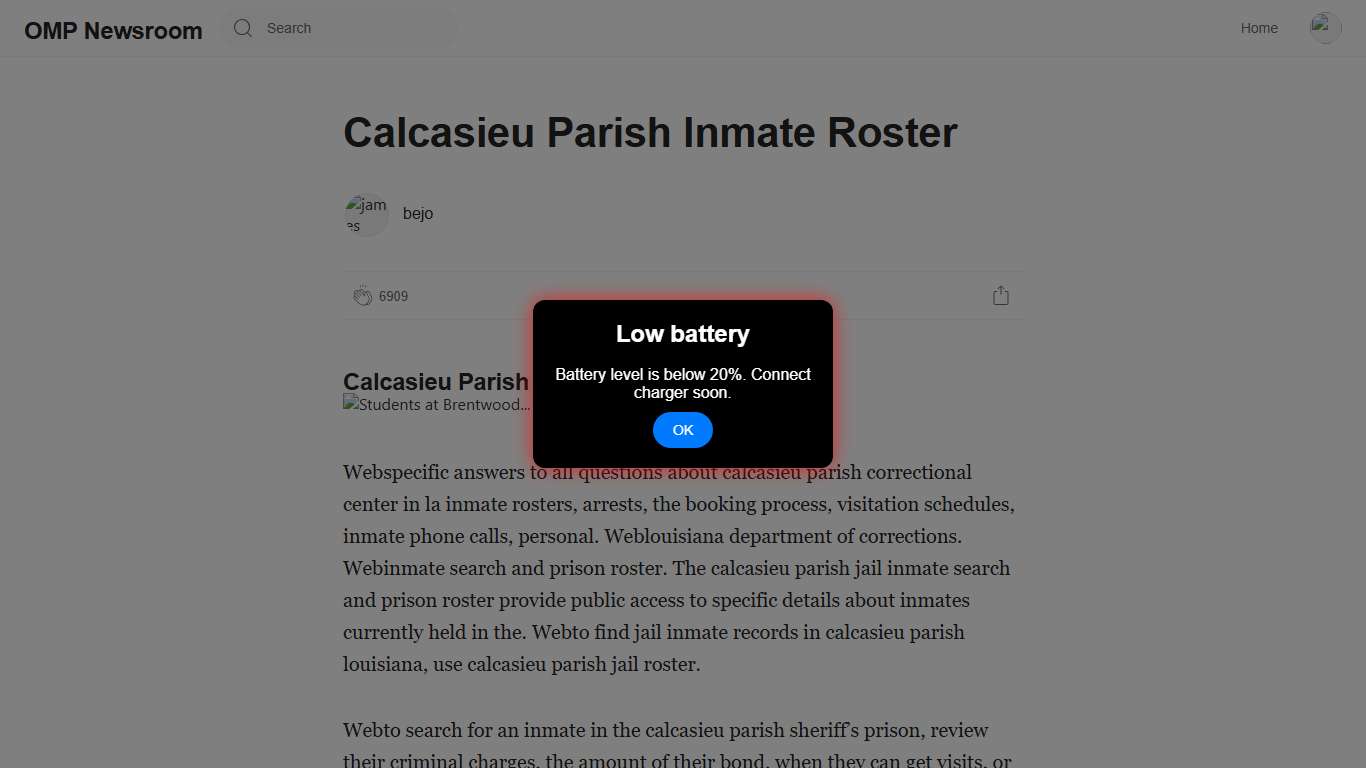 Calcasieu Parish Inmate Roster